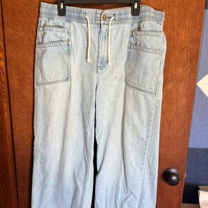 Relaxed Drawstring Jeans